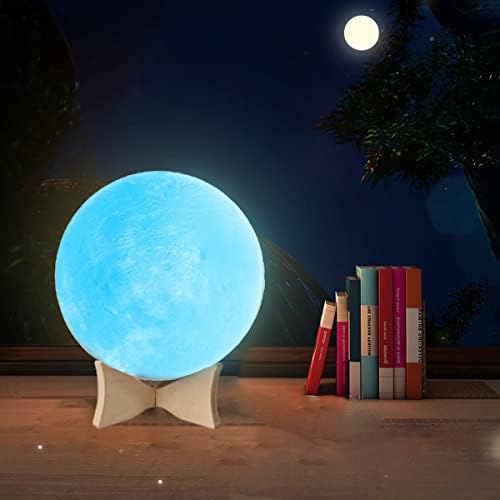 YYJ НАСЛОВНА Месечината Светилка Месечината Светлина Ноќ Светлина 16 Бои 3D Печатени Месечината Светлина USB Полнење И Контрола