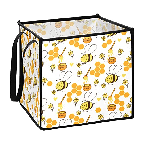 Корпа за Складирање на Цвеќе од пчела Склопувачка Корпа За Складирање Играчки Коцка Корпа За Перење Водоотпорна Расадник Со