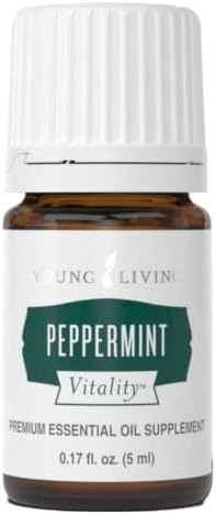 Есенцијално масло од пеперминт виталност од млади животни - чисто, терапевтски одделение масло од пеперминт за кулинарска употреба - шише од 5 мл за ароматерапија и