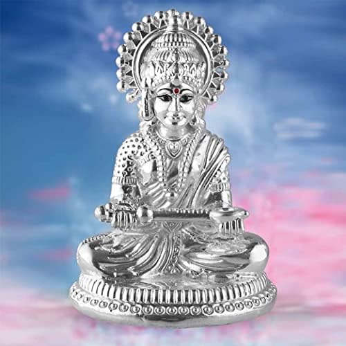 Prd Caratcafe Silver 999 Annapurna Maa Statue, 25+ GMS God Murti за Home Pooja