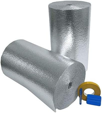 USEP 2 пакет на големо многу: MWS рефлексивен комплет за изолација од пена: 2 ролни вклучува 50 'фолија лента по ролна, нож и пискав.