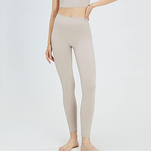 Sportbang Беспрекорни јога панталони со висока половината за контрола на стомакот, кои трчаат на глуждот, хеланки за жени