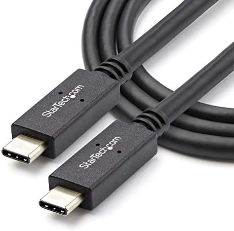 Startech.com USB C кабел 3 ft / 1m со моќност за испорака на електрична енергија поминува преку полнење USB на USB кабелот