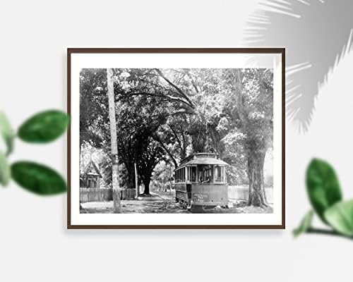 Бесконечни фотографии Фото: Сцена, леарница, железнички пруги, автомобили, Мос Поинт, Мисисипи, МС, К Бурнам, 1900 година