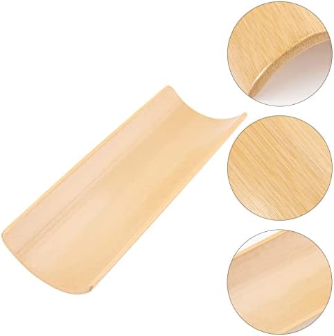 UPKOCH 1pc Storage Fu Pad Sushi Bamboo Accessories Dish Chinese Reusable Snack Cushion Manual Plate Serving Home Style Spoon Tearoom