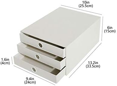 ИХБМ Голема Бела Кутија За Складирање, Трислојна Хартија-Тесна Кутија За Контејнери Од Типот На Фиока За Работна Површина, Едноставна,