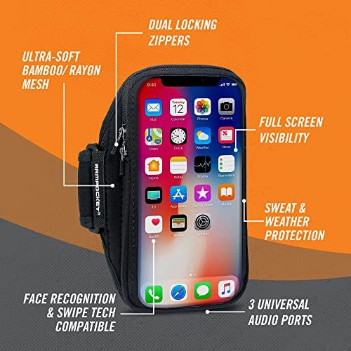 Apmpocket x Arm Band, држач за мобилни телефони за одење, стартувач на телефон за iPhone 14, iPhone 11/12/13 Pro, Galaxy S20, Pixel 6A