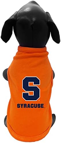 NCAA SYRACUSE портокалова памучна резервоар за кучиња од ликра