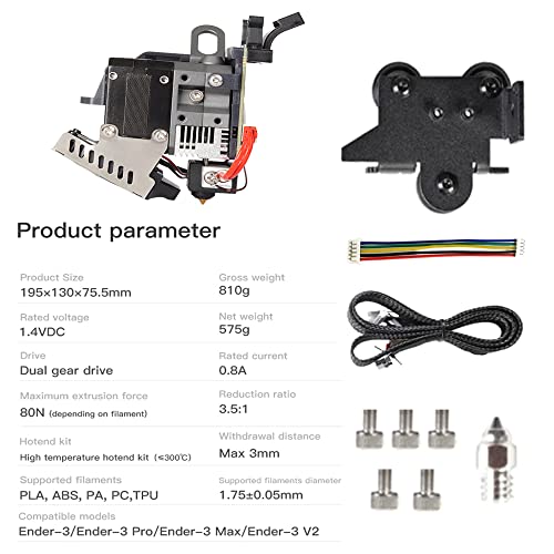 2022 Официјален Ender Sprite Direct Drive Extruder Pro комплет, комплет за надградба на погон за Ender 3, Ender 3 Pro, Ender 3V2, Ender