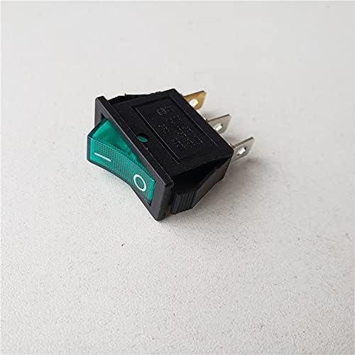 Rocker Switch 20PCS KCD3-102N 250V 16A со светло KCD Switch Switch Seat Onf-Off за напојување-