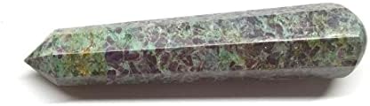 Велзалска плоча природна рубинска зоозитска камења од 3 инчи Масажа за масажа Обелиск кула umамбо аспект Аура карпа кристал природен полиран