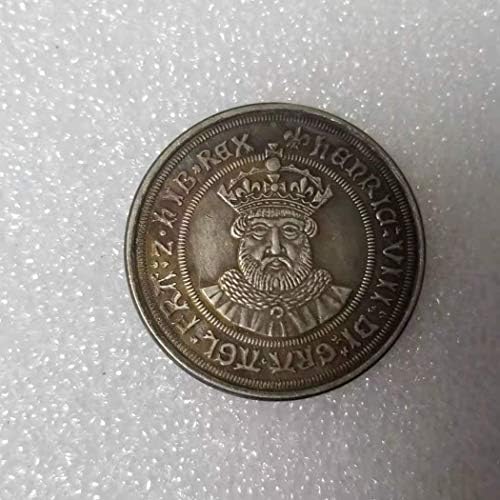 Кокрит копија The King and Pape UK Coin-replica Велика Британија Сребрен долар Пенс златен монета Кралска сувенир монета среќа монета