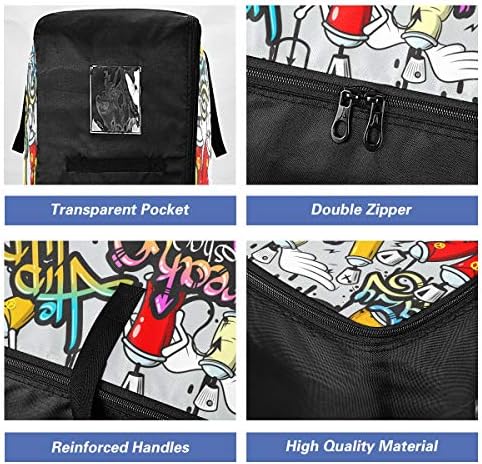 N/ А Торба За Складирање Облека Под Креветот За Ватенка-Графити Со Голем Капацитет Шарени Организатори Торба Со Патенти Декорација