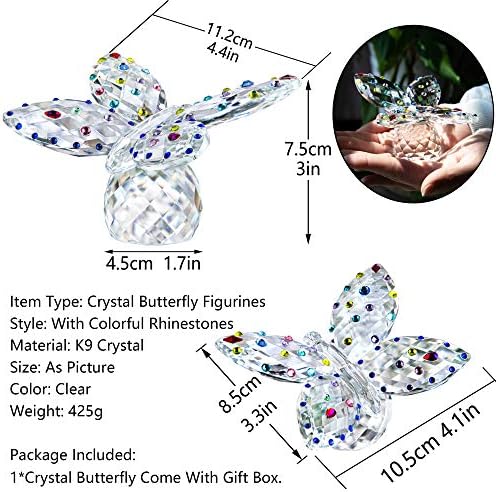 Голема Кристална Пеперутка и Кралска Сина Кристална Топка од 40 мм