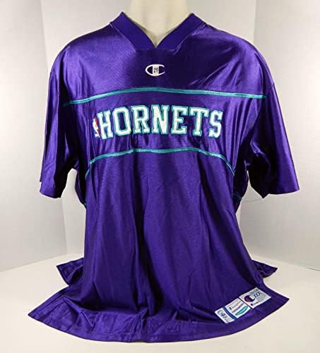 2000-01 Шарлот Хорнетс alамал Машбурн 24 Игра користеше Виолетова загрева кошула 282 - НБА игра Користена