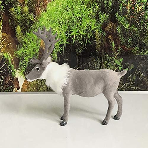 Абоофан ирваси фигура Божиќна работна декорација таблета елен украси диви животни модел за празник зимска забава домашна канцеларија декор