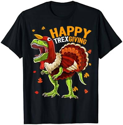 Среќен Денот На Благодарноста Т Рекс Диносаурус Турција Костим Момчиња Подарок Маица