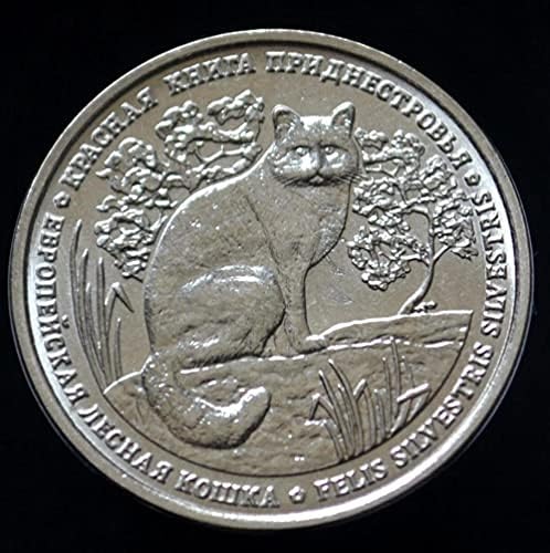 2020 Дени 1 рубл комеморативна монета ретка животинска европска шумска мачка монета