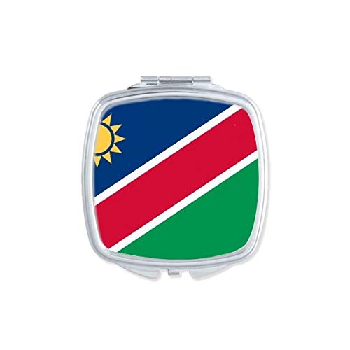 Национално Знаме На Набија Африка Земја Огледало Пренослив Компактен Џеб Шминка Двострано Стакло