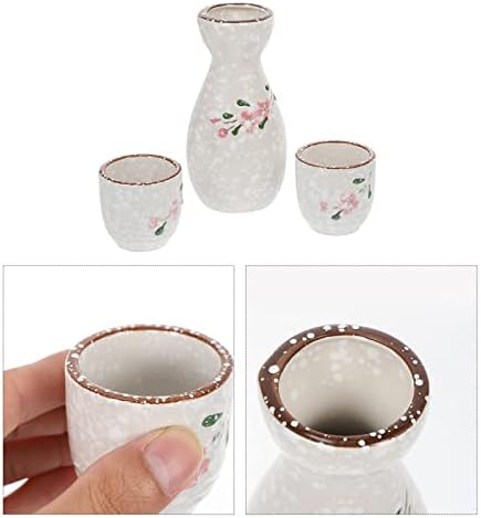Doitool Dinesware Постави вечера за вечера, комплети чајници за чајници 1 сет рачно насликано керамички саки саки јапонски стил тенџере со
