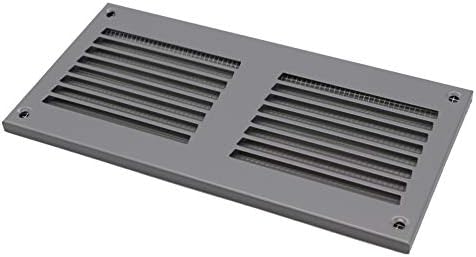Системи за вентили 8 '' x 4 '' инчен капакот на отворот за воздух - сива - метална решетка за враќање на воздухот со вграден екранот