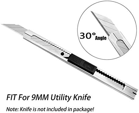 Гугуги 9мм комунални ножеви ножеви винил нож сечила прозорец филм нож за нож ножеви лопати од 100 парчиња
