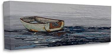 Ступел Индустрии Колажиран Чамец Со Чамец Што Лебди Огромно Платно Од Океанско Море Ѕидна Уметност, Дизајн На Стејси Гресел