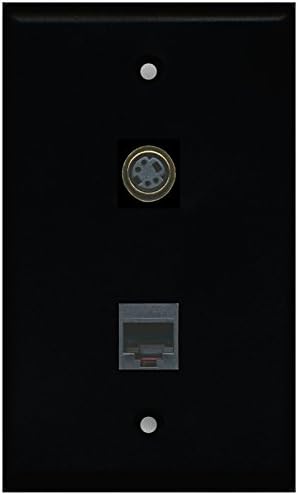 RITEAV - Црна 1 порта Телефон Црна 1 Порта S -Video Wallидна плоча