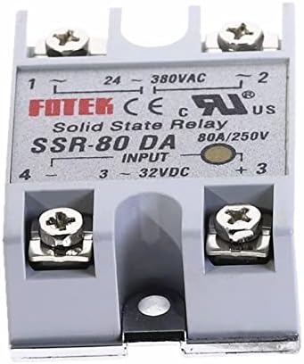 Hifasi Solid State Relay SSR-80DA 80A всушност 3-32V DC до 24-380V AC SSR 80DA Реле за реле на цврста состојба на отпорност