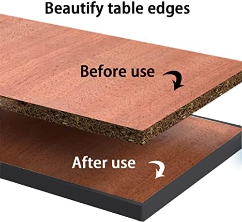 Заштитници на црна u Edge за поправка на мебел-самостојно лепило фурнир за завој 9,8 стапки склопување на работ на аголот на аголот на аголот