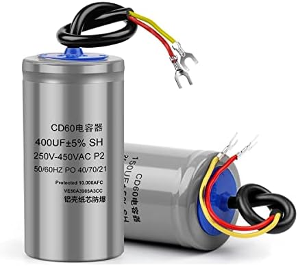 LIDON 2PCS CD60 Почеток на кондензатор 450V 50 75 100 150 200 250 300 350 400UF мотор за почеток на кондензатор мотор