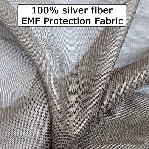 Amnool мека сребрена обложена мрежа Фарадеј ткаенина RFID заштитен сребрена ткаенина блок WiFi/RF анти-зрачење за заштита на зрачење