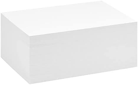 Reskid бела картонска дебела хартија - 12x12in празна тешка тежина 110 lb картичка за покривање на картичката - 100 пакувања