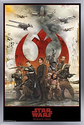Трендови Меѓународни Војна на Starвездите: Rogue One - Соберете го постер за wallидови, 22.375 x 34, нерасположена верзија