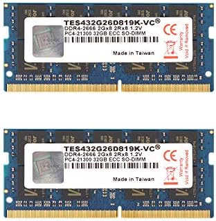 V-боја 64 GB ECC SO-DIMM DDR4 2666MHz за микро сервери, работни станици, мрежни платформи и вградени системи 2RX8 CL19 1.2V
