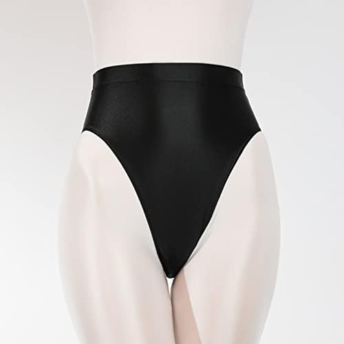 Женска волна долна облека пакува супер тенки сјајни про transparentирни високи половини брифинзи секси и мазни гаќички за