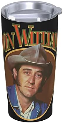 Дон Вилијамс Бенд не'рѓосувачки челик изолиран чаша за кафе со капаци и сламки со двојни wallидни вакуумски чаши 20oz