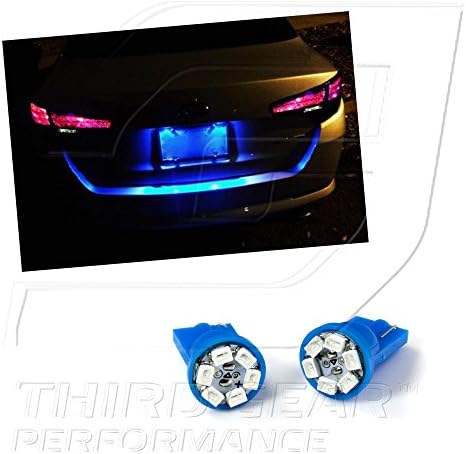 Tgp T10 Blue 6 LED SMD Регистарска Табличка Клин Светилки Пар 2003-2014 Компатибилен Со Хонда Пилот