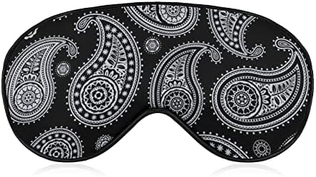 Бандана Пајсли мека маска за очи Ефективно засенчување маска за засенчување удобност слепило со еластична лента за прилагодување