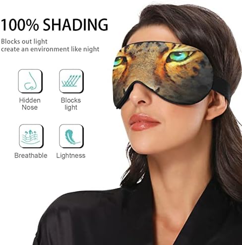 Гепард очи за спиење маска за жени машка удобна светлина блокирајќи ја маската за очи ноќно слепило со прилагодлива лента за патување