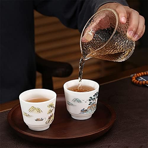 Додона 2 парчиња бела порцеланска чаша чај со голема креативна вода чај чај сет рачно насликана суета adeад керамичка канцеларија