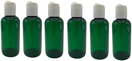 Природни фарми 4 мл Зелена Бостон БПА БЕСПЛАТНИ шишиња - 6 пакувања со празни контејнери за полнење - производи за чистење на есенцијални масла - Ароматерапија | Мазн?