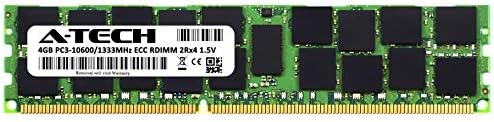Замена на A-Tech 4GB за HP 536889-001-DDR3 1333MHz PC3-10600R ECC Регистриран RDIMM 240-PIN 2RX4 1.5V-единечен сервер Меморија RAM меморија
