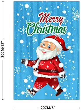 Среќен Божиќ Дедо Мраз Снегулка подарок Дрво знак Зимски празник Божиќна палета знак рустикален фарма куќа знак персонализиран знак на врата
