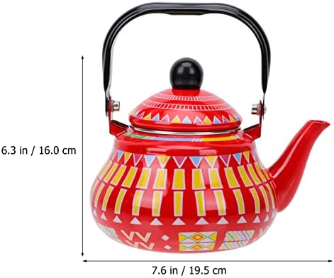 Гроздобер емајл чај котел чајник: порцелански емајлиран тиклет шарен вода чај чај сад керамички јапонски чај чај саксија декоративен цветен вода