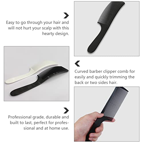 Lurrose 10 парчиња салон за чешла за стилизирање на домашен клипер со рамен лак клипер- фризерски алатки за мешање фризури за фризури ултра-тенка