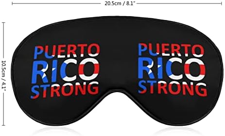 Порто Рико силна смешна маска за спиење за очи мек заслепено око со прилагодлива лента за ноќни очила за мажи за жени