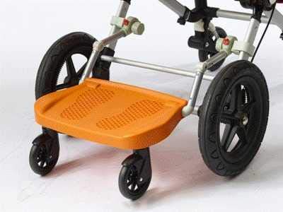Бебе шетач возење на таблата со универзална едриличарска табла за џогер, бугабурска четка до 62 фунти на возраст од две до пет години