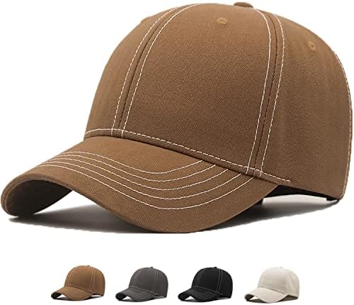 Munula преголема бејзбол капа XXL Големи глави капи за мажи големи модни капи тато капа прилагодлива 23,6 -26,8