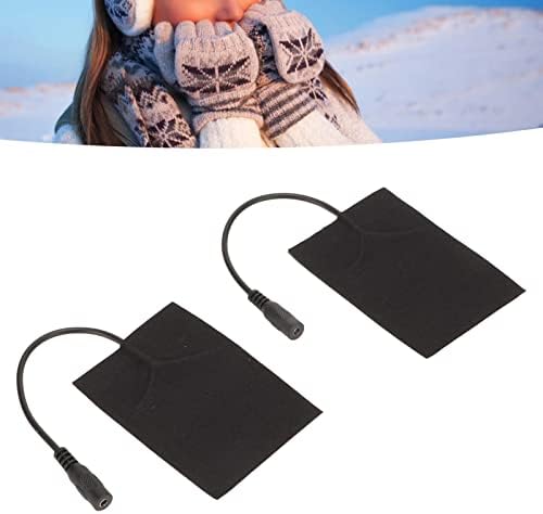 Anggrek USB подлога за греење, 5V преносен преклопен електричен грејач подлога за јаглеродни влакна чувајте топло загреано подлога 3,7inch x 2.6inch црна